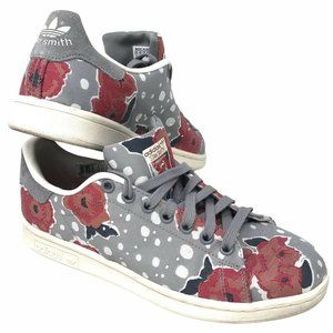 adidas Stan Smith Womens Floral Sneakers Size 7.5